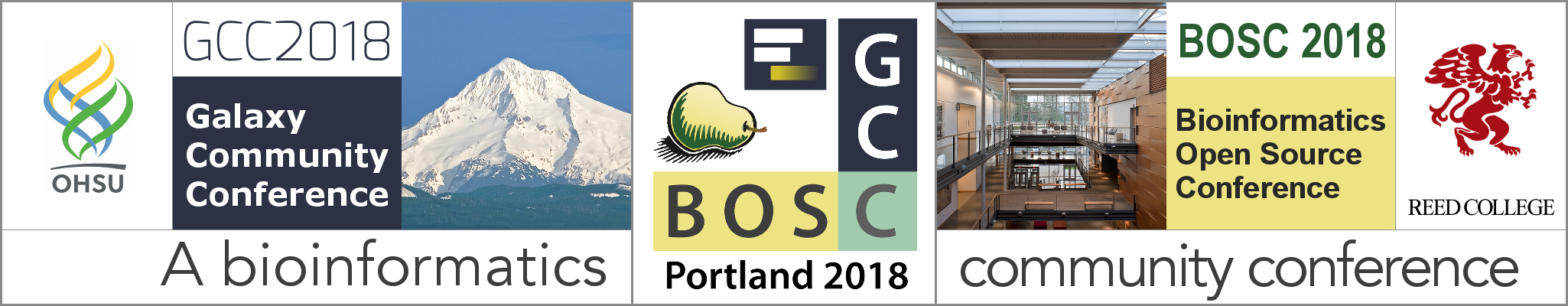 GCC2018 + BOSC 2018: The Bioinformatics Community Conference