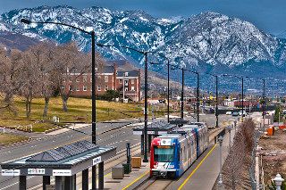 Fort Douglas Station on the TRAX Red Line