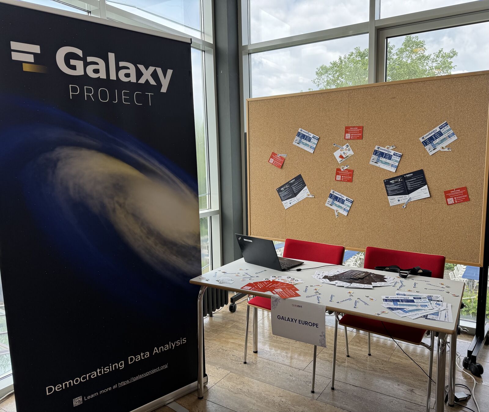 Galaxy stand at career fair event in Göttingen