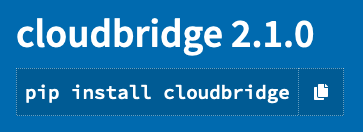 CloudBridge 2.1.0
