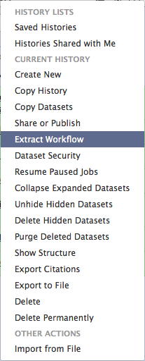 Extract workflow