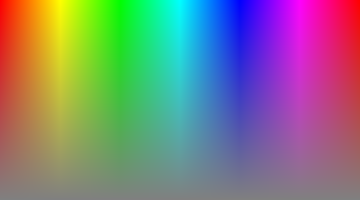 2D HSL color spectrum