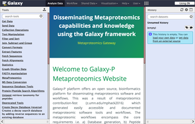 Metaproteomics Gateway Server