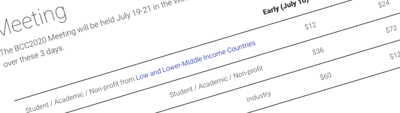 BCC2020 is Affordable