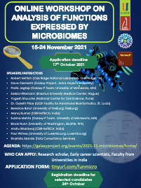 Analysis of Functions Expressed by Microbiomes Workshop Flyer