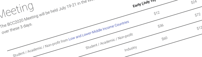 BCC2020 is Affordable
