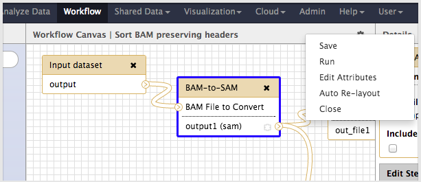 workflow editor