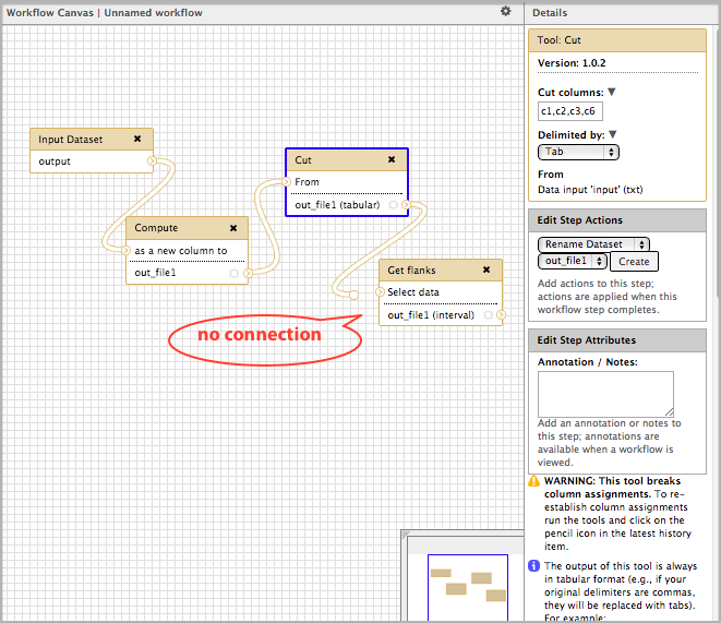 workflow editor datatype before