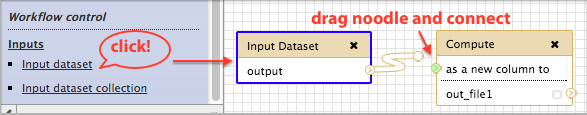 workflow editor input canvas