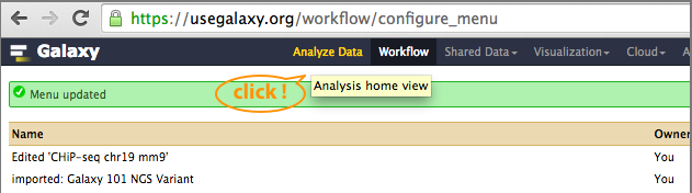 analysis home view