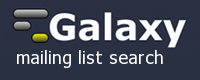 Galaxy Mailing List Search