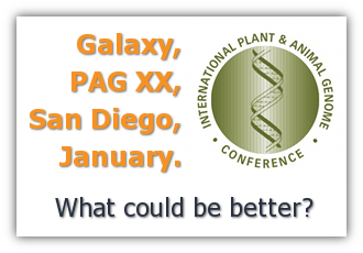 Galaxy @ Plant and Animal Genome (PAG 2012)