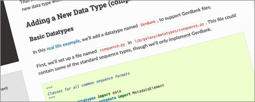 Guide to creating new datatypes
