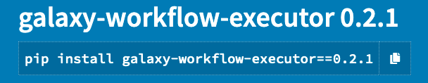 Galaxy Workflow Executor