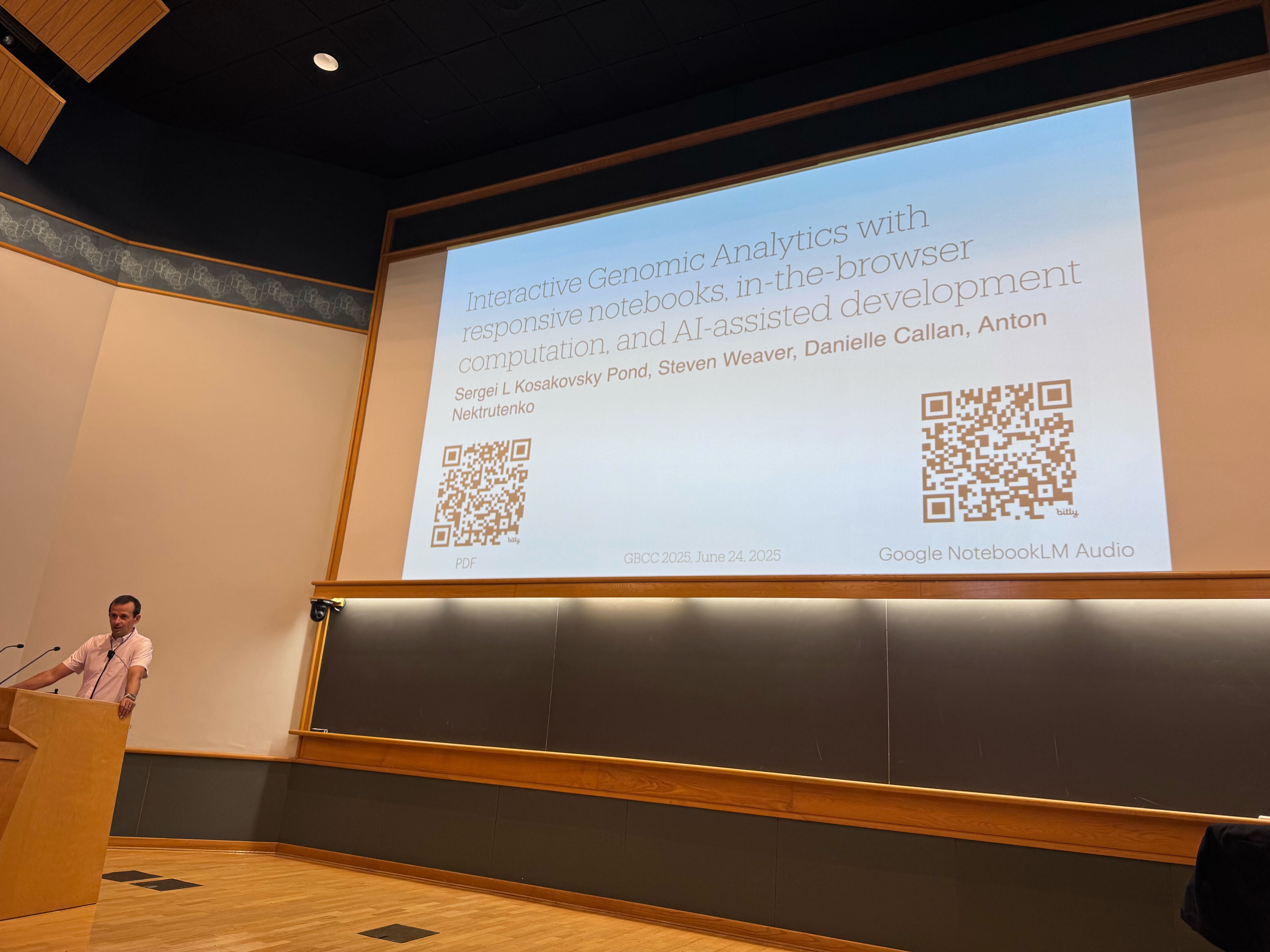 Sergei's keynote talk